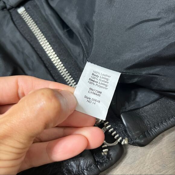 Madewell Ultimate Leather Motorcycle Jacket sz XS - Picture 8 of 9